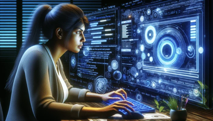 A web developer evaluates Google PageSpeed Insights metrics on a computer screen to assess the effectiveness of lazy loading.