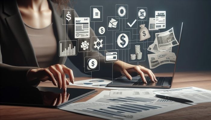 Consolidating Personal Loans Into One: A Smart Move | DCL Person organising financial documents like pay stubs, tax returns, bank statements, and credit report for loan consolidation application.