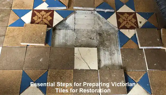 An image depicting Essential Steps for Preparing Victorian Tiles for Restoration
