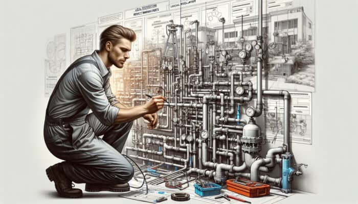 Technician in Pitt Meadows scheduling and performing backflow testing on various systems for water safety.