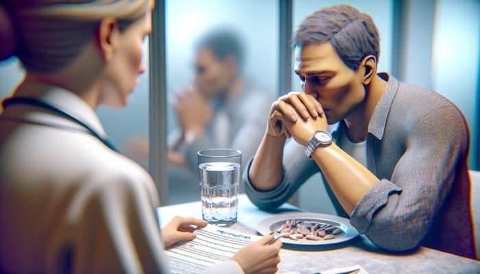 Kidney Blood Test in Caterham: Person fasting, drinking water, consulting doctor about medications before kidney blood test for accurate results.