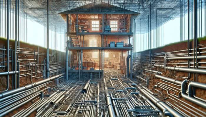 Crawl Space Drainage Services in Abbotsford: A crawl space in Abbotsford with a drainage system managing water flow to prevent mold and damage.