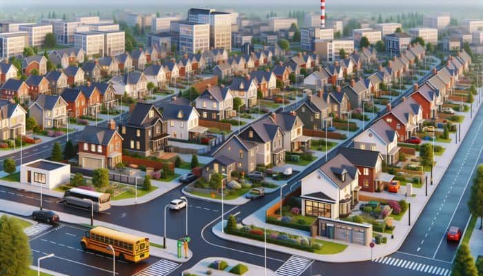 Best Entry-Level Homes for Rent in Aliwal North: A diverse Aliwal North neighbourhood with various property sizes, modern amenities, near schools and transport, reflecting economic conditions and well-maintained homes.