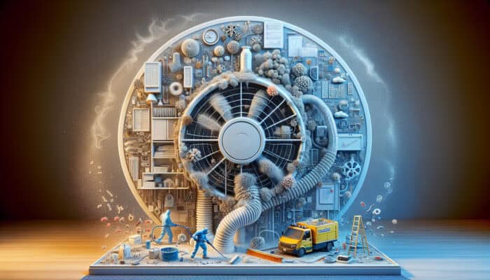 Expert Vent Cleaning Services in Abbotsford: A home ventilation system being cleaned by professionals, removing dust, allergens, and mould.