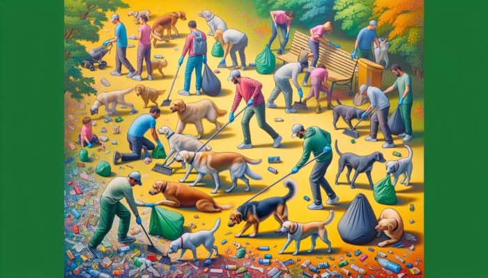 Community Cleanups with Dogs for a Cleaner World