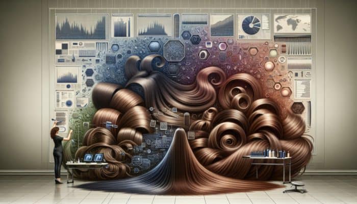 A hairstylist blends straight hair with subtle layering, wavy locks seamlessly, and curly coils with bold texturing for harmonious results.