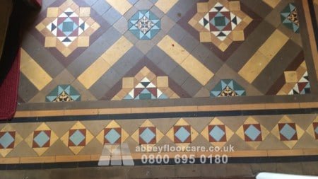 Victorian Tiles Restoration for Worn Minton Floor Revitalisation