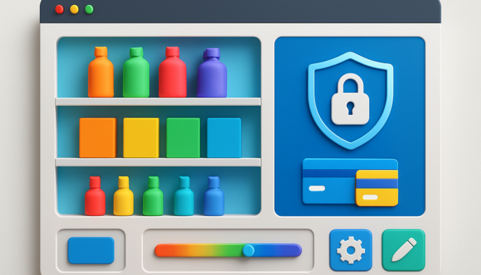 Vibrant WordPress e-commerce storefront showcasing colourful products, secure payments, and user-friendly tools tailored for UK businesses.