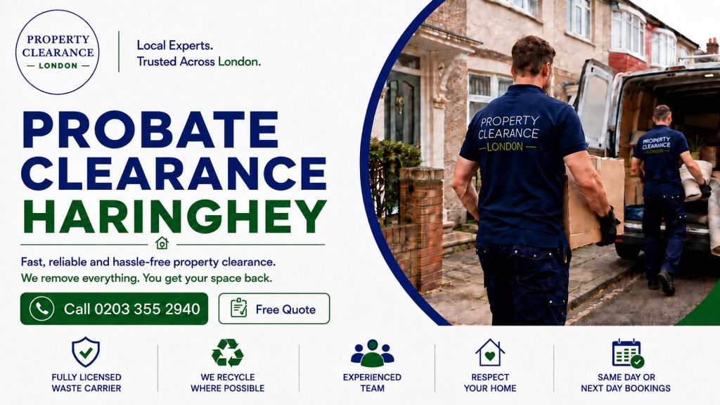 Probate House Clearance Services by Haringey’s Local Experts